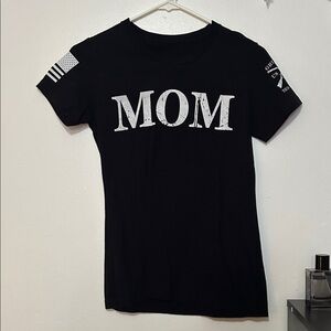 Grunt Style Black 'MOM' Kids Tee